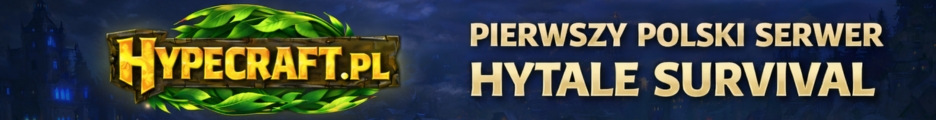 HYPECRAFT.PL - PIERWSZY POLSKI SERWER HYTALE SURVIVAL server banner