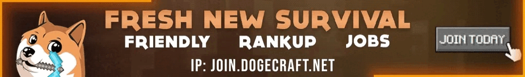 Dogecraft server banner
